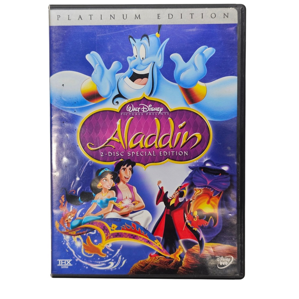 Aladdin‎ DVD Platinum Edition 2-Disc Special Edition Disney Movie 2004